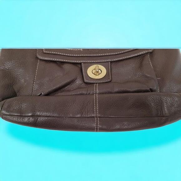 COACH GUC BROWN LEATHER PENELOPE SHOULDER BAG - Picture 5 of 8